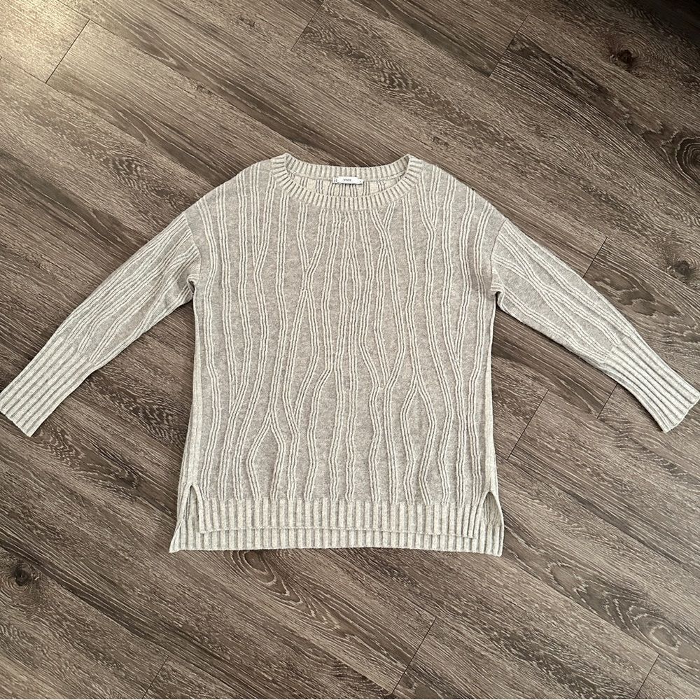 Vince Waterfall Ribbed Long-Sleeve Sweater